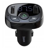 adowarka samochodowa Transmiter FM Bluetooth Baseus T-Typed 3.4A do Infinix Smart 6