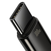 Kabel USB Baseus Tungsten Gold Typ-C 1m CAWJ000001 czarny Oppo Find X5 Pro / 2