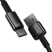 Kabel USB Baseus Tungsten Gold Typ-C 1m CAWJ000001 czarny Oppo Find X5 Pro / 3