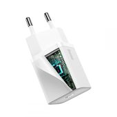 Ładowarka sieciowa Baseus Super Si 20W z kablem Typ-C na lightning biała APPLE iPhone 6 Plus / 5