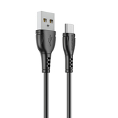 Kabel USB Borofone BX51 Triumph Typ-C 1m 3A czarny do Xiaomi Redmi 10 5G