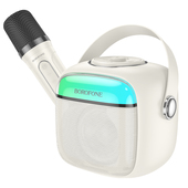 Mikrofon Borofone zestaw karaoke Bluetooth BP15 Dazzling mini biay do OnePlus 11