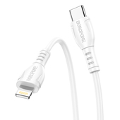 Kabel USB Borofone BX51 Triumph Typ-C na Lightning 2,4A 1m biały APPLE iPad 7 10.2 / 2