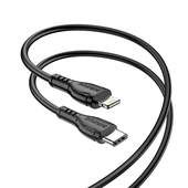 Kabel USB Borofone BX51 Triumph Typ-C na Lightning 2,4A 1m czarny do APPLE IPAD 9.7 2017 2018