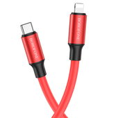 Kabel USB Borofone BX82 Bountiful Typ-C na Lightning czerwony  do APPLE iPhone 12