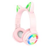Borofone nauszne BO15 Cat Ear bluetooth różowe