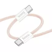 Kabel USB HOCO X104 Typ-C na Typ-C 3A 1m rowy do Oppo Reno 11F 5G