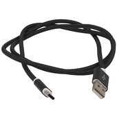 Kabel USB sznurkowy 1m Typ-C czarny do Google Pixel 4a