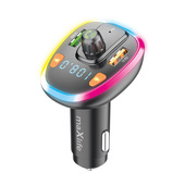 adowarka samochodowa Maxlife transmiter FM Bluetooth MXFT-03 czarna do Honor Play 60 Plus