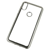 Pokrowiec etui �elowe Ultracienkie z ramk� srebrne do MOTOROLA One