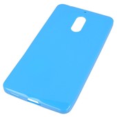 etui prze�roczyste silikonowe etui BACK CASE niebieskie do NOKIA 6
