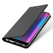 etui z klapk� etui book z podstawk� DuxDucis SkinPro szare do HUAWEI Honor 10