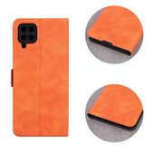 Pokrowiec etui z klapką na magnes Smart Mono pomarańczowe Realme C55 / 3