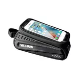 Uchwyt rowerowy Wodoodporna sakwa na ram WILDMAN ES3 czarna do T-Mobile T Phone Pro 5G