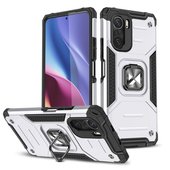 Pokrowiec etui pancerne Wozinsky Ring Armor srebrne do Xiaomi Mi 11i