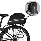 Uchwyt rowerowy Wozinsky torba rowerowa na baganik 35L WBB19BK czarny do Vivo T1 Pro 5G