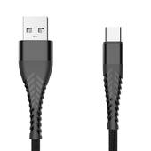 Kabel USB eXtreme Spider 3A 3m Typ-C czarny do Oppo Reno 7 5G