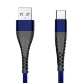 Kabel USB eXtreme Spider 3A 1m Typ-C niebieski do ASUS Zenfone Zoom S ZE553KL