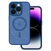 Pokrowiec etui Magnetic Splash Frosted Case granatowy do APPLE iPhone 12 Pro Max