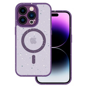 Pokrowiec etui Magnetic Splash Frosted Case fioletowy do APPLE iPhone 14