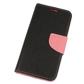 Pokrowiec etui z klapk na magnes Fancy Case czarno-rowe do APPLE iPhone 14 Pro