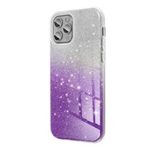 Pokrowiec etui z brokatem Bling Ombre fioletowe do APPLE iPhone SE 2020