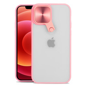 Pokrowiec etui z ochroną obiektywu Cyclops Case jasnoróżowe do APPLE iPhone SE 3