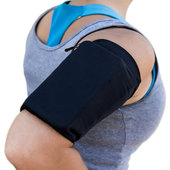 Pokrowiec Elastyczna opaska na rami do biegania Armband fitness czarna do SONY Xperia 1
