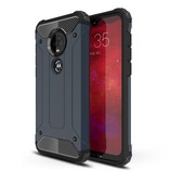 Pokrowiec etui pancerne Armor case granatowe do MOTOROLA Moto G7