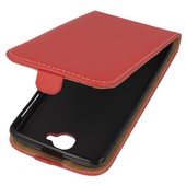 Pokrowiec z klapk na magnes Prestige Slim Flexi czerwony do Allview Viper i4G