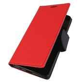 etui z klapk� etui z klapk� na magnes Fancy Case czerwono-granatowe do ALCATEL 3C