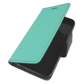 Pokrowiec etui z klapk� na magnes Fancy Case mi�towo-granatowe do ALCATEL U5 3G