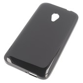 etui prze�roczyste silikonowe etui BACK CASE czarne do ALCATEL U5