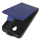 etui z klapk� z klapk� na magnes Prestige Slim Flexi niebieskie do ALCATEL U5