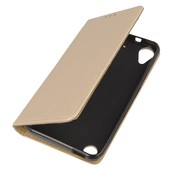 Pokrowiec etui z klapk� Magnet Book z�ote do HTC Desire 530