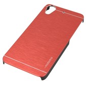 Pokrowiec etui Metal case czerwony do HTC Desire 626