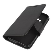 Pokrowiec etui z klapk na magnes Fancy Case czarne do HTC One M9 Prime CE