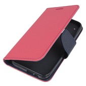 etui magnetyczne etui z klapk� na magnes Fancy Case r�owo-granatowe do HTC One M9 Prime CE