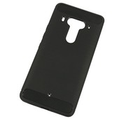 Pokrowiec etui pancerne Karbon Case czarne do HTC U12+