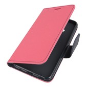 etui z kieszonk� etui z klapk� na magnes Fancy Case r�owo-granatowe do HTC U Play