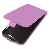 etui z klapk� z klapk� na magnes Prestige Slim Flexi fioletowy do HUAWEI Ascend G7