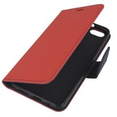 etui ksi��eczkowe etui z klapk� na magnes Fancy Case czerwono-granatowe do HUAWEI Honor 4X