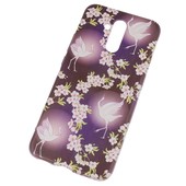 Pokrowiec etui silikonowe wz�r �uraw i Kwiaty do HUAWEI Mate 20 Lite