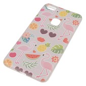 Pokrowiec etui silikonowe wz�r Owocowe Flamingi do HUAWEI P10 Lite