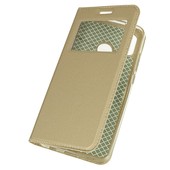 etui z klapk� etui Smart Look z okienkiem z�ote do HUAWEI P20 Lite