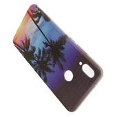 Pokrowiec etui silikonowe wzór Egzotyczne Palmy HUAWEI P Smart Plus / 4
