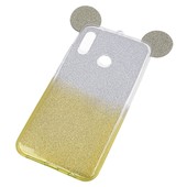 etui na ty� back case brokatowa Myszka z�oty do HUAWEI P20 Lite