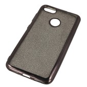 etui na ty� etui �elowe GLITTER z ramk� czarne do HUAWEI P9 lite mini