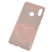 Pokrowiec etui silikonowe wzór Neonowe serce HUAWEI P Smart / 3