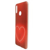 Pokrowiec etui silikonowe wzór Neonowe serce HUAWEI P Smart / 4